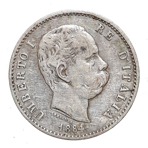 Umberto 1 lira 1884 - umberto,