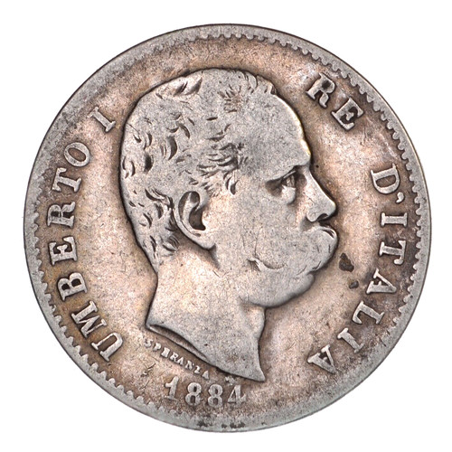 Italia umberto lira - i, 1884