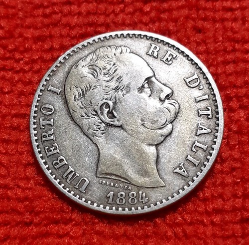 Lire 1884 argento regno - 2,
