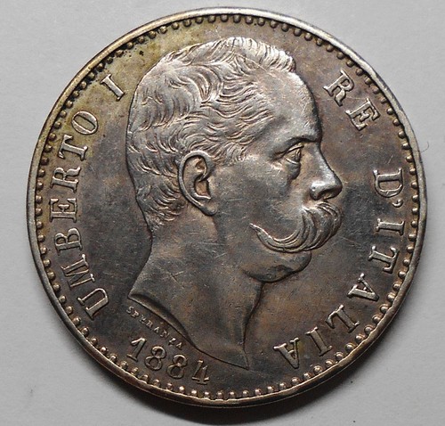 Umberto lire 1884 - umberto, 2