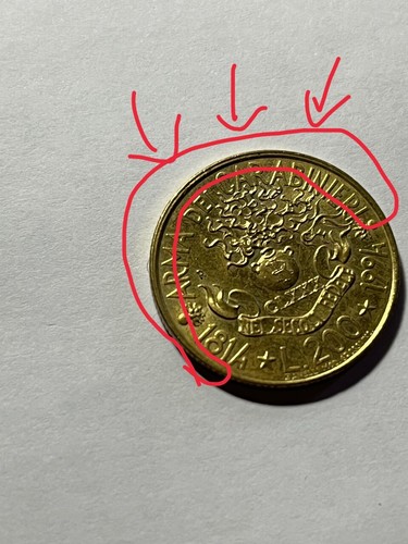 Moneta 200 lire arma dei - arma,