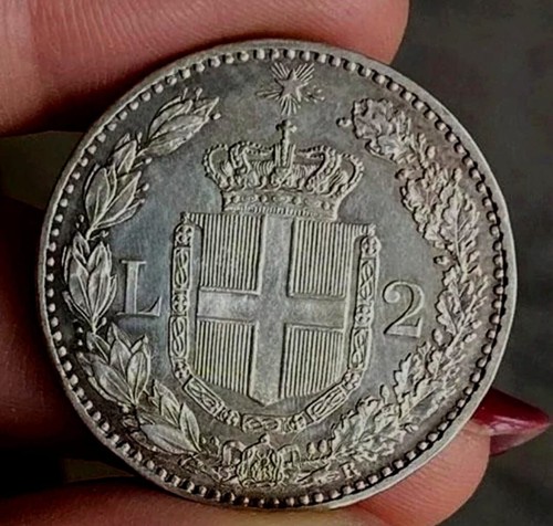Umberto lire 1884 di - 2, alta