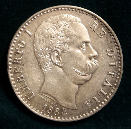 Regno umberto lire 1884 - regno,