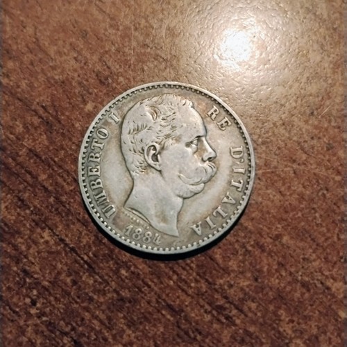 Umberto 2 lire 1884 - umberto,