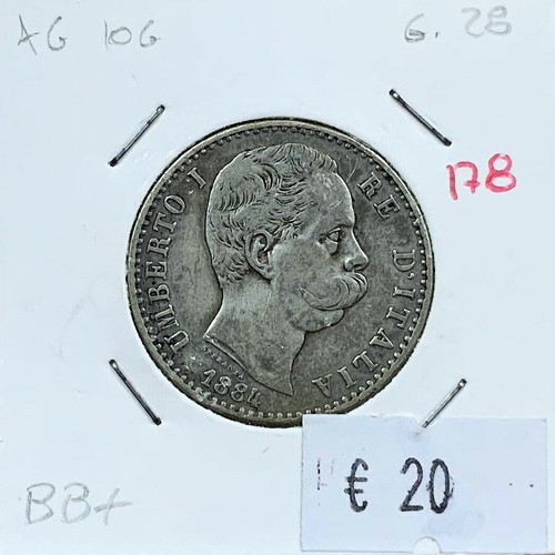 Umberto lire 1884 - 2,