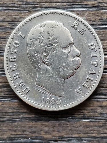 Lira 1884 regno italia - 1884, d'italia