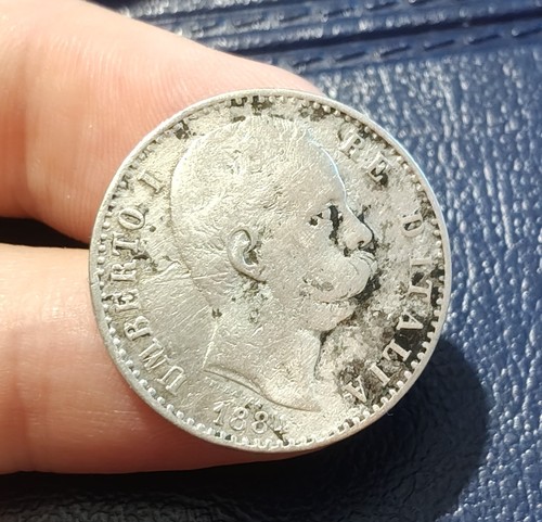 Lire 1884 argento - -,
