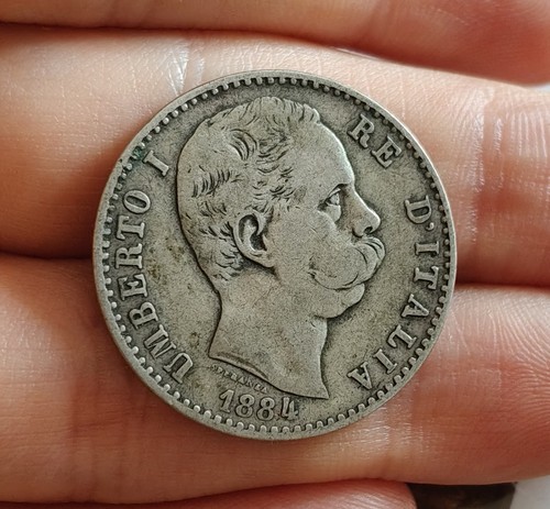 Lire 1884 argento - lire,