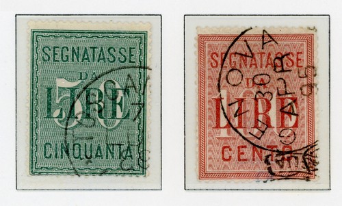 Italia regno 1884 segnatasse - italia,