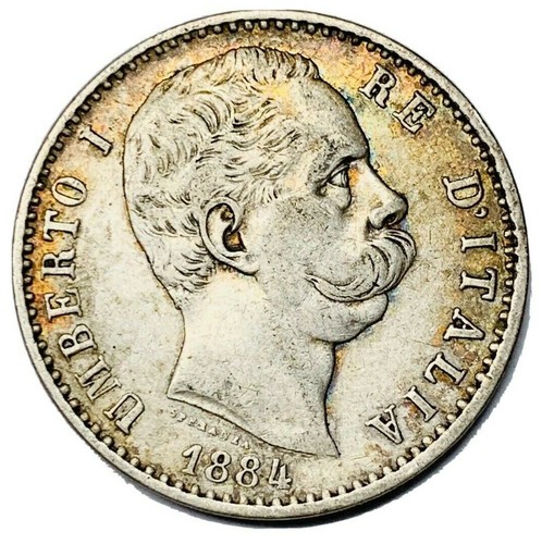 Lire 1884 zecca roma - lire,