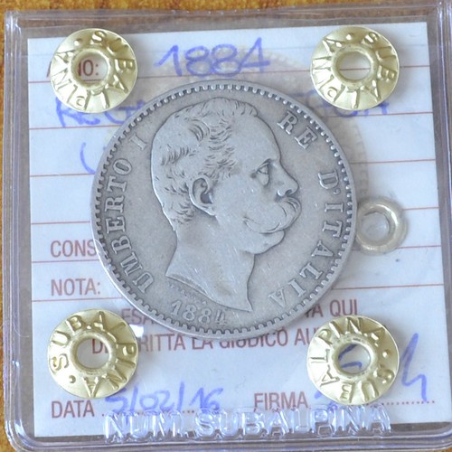 Regno italia umberto i - italia, 1884