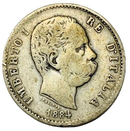 Lira 1884 roma - italia,